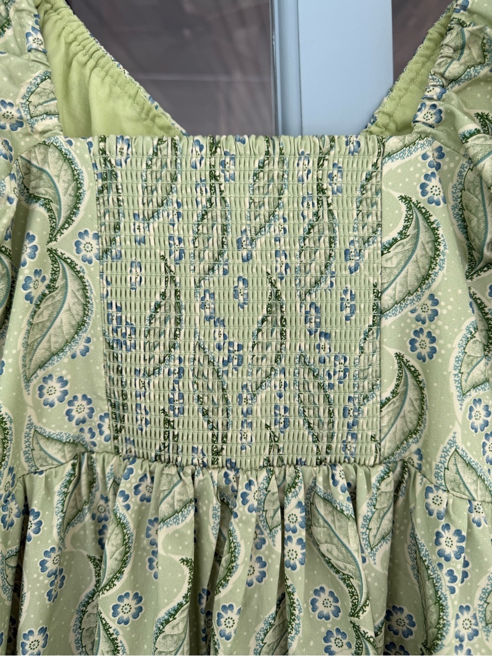Hill House Ophelia Dress in Artist's Edition: F. Steiner & Co. Eucalyptus Floral - Picture 11 of 16